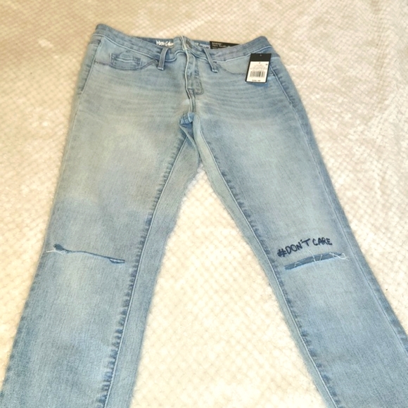 MOSSIMO " #DONT CARE" MID RISE JEGGING SIZE 2 /26 R RAW HEM NEW WITH TAGS - Picture 11 of 12
